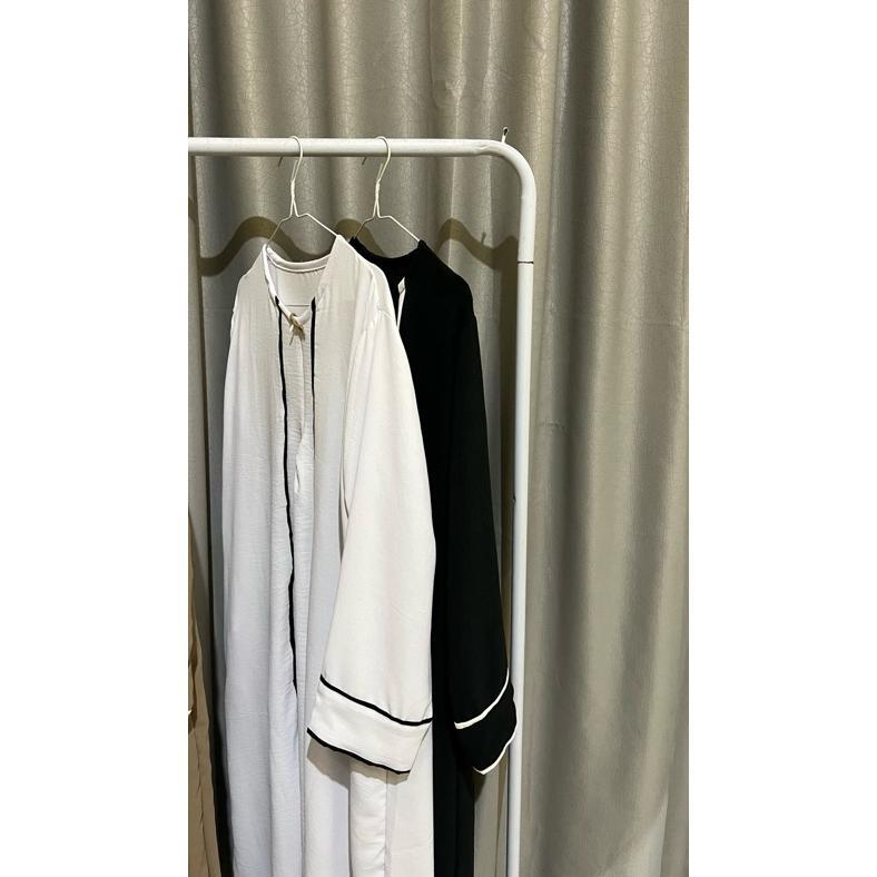 PREMIUM ABAYA HAMEEDA||ABAYA REMAJA DEWASA||ABAYA LIST PUTIH