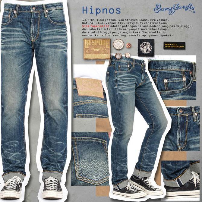 Paskarangjaya0 - Bespoke Project - Celana Jeans pria Style Hipnos Denim Fit Nyaman