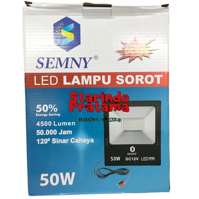 Ready LAMPU SOROT LED DC 12 VOLT 50W / KAP SOROT LED DC 12V 50 WATT