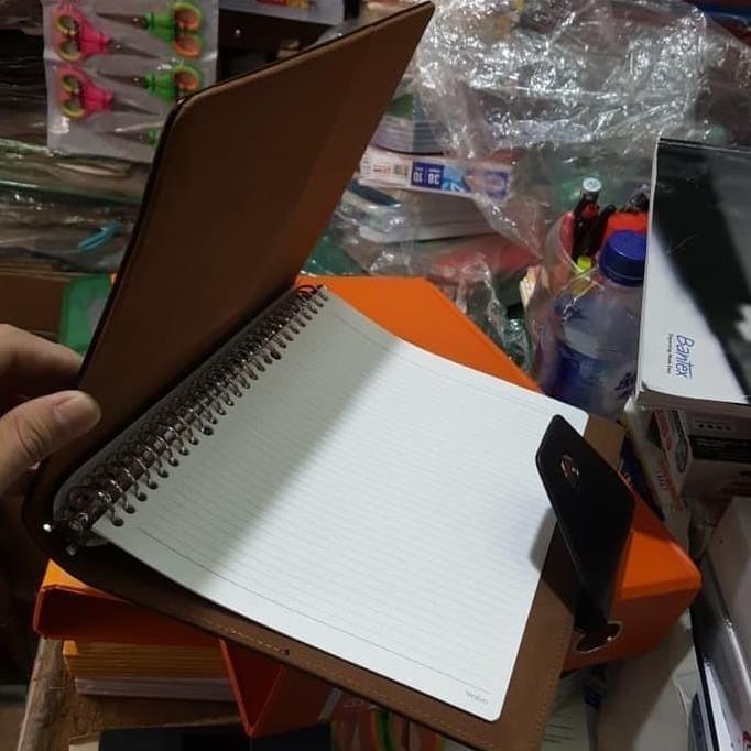 Ring binder / binder file bahan kulit ukuran B5