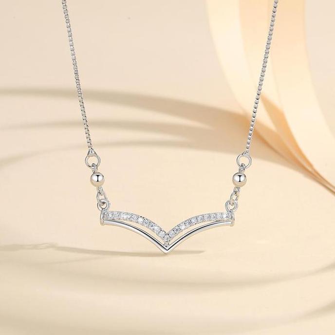 Sparkling- Y215 Kalung Fuji Liontin Titanium Mewah Asesoris Wanita Perhiasan  Perhiasan Kalung Fuji 
