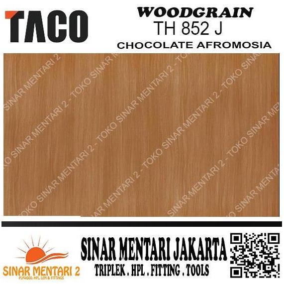 TACO HPL WOODGRAIN TH 852 J CHOCOLATE AFROMOSIA