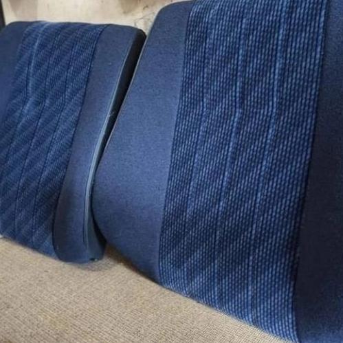 kain Jok Mobil bludru Fabric warna biru tua salur hitam soft Original Honda Stream Harga untuk per 1