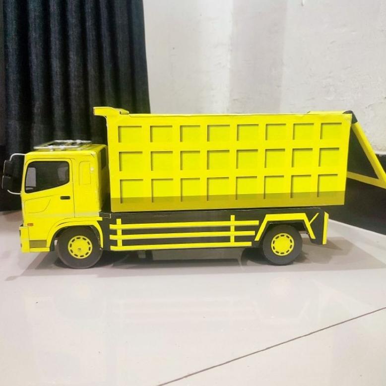 premium hino 500 dump muatan pasir mainan anak miniatur truk dump jungkit termurah