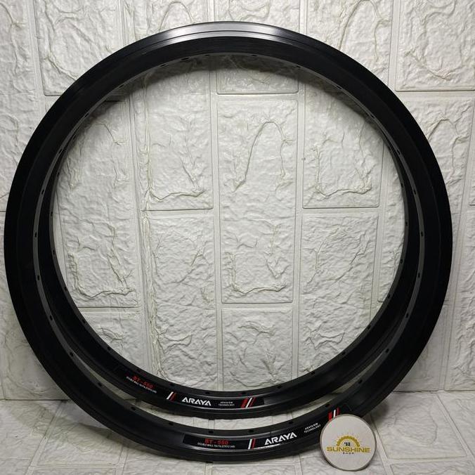 Rims Velg 16 Plus 16x1 3/8 ARAYA BT550 Rim 16 x 1 3/8 ETRTO 349 Lubang 28H Double Wall Brake Line Fu