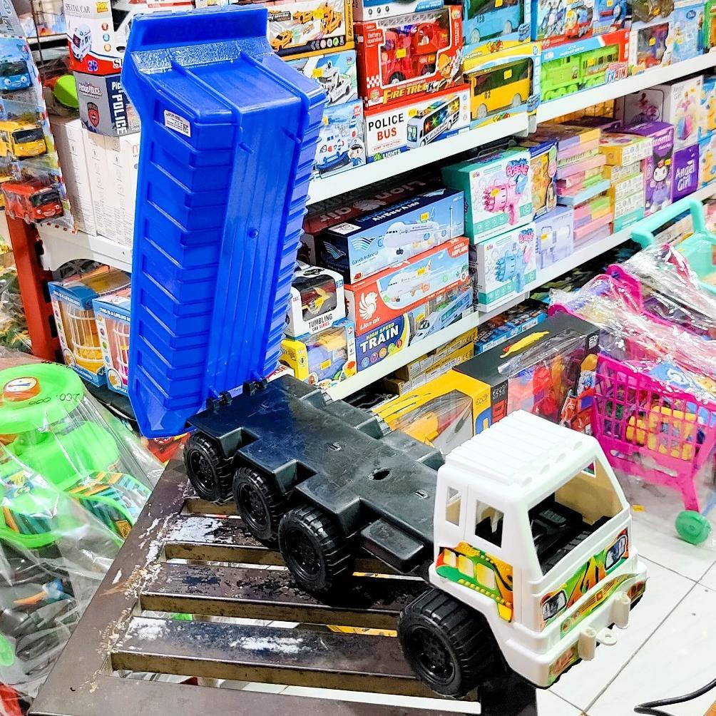 garansi truk mainan dump pasir plastik keren lucu | ttp08