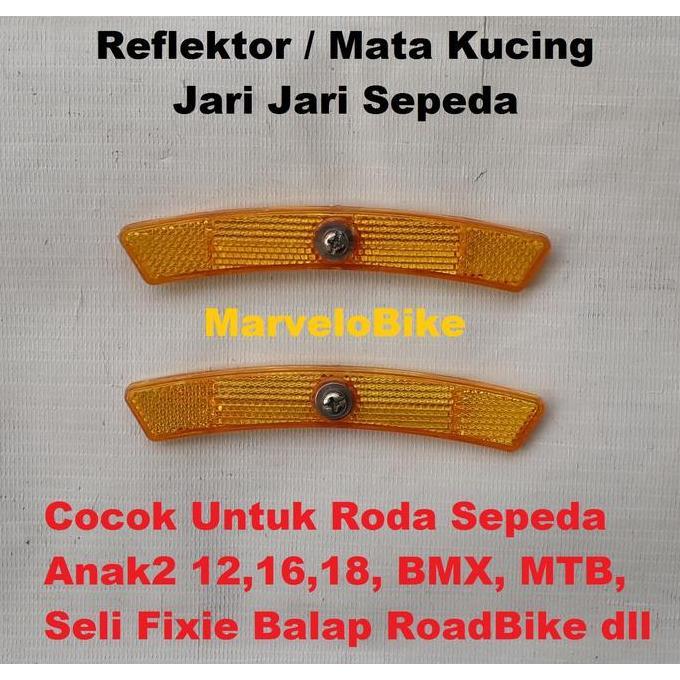 Reflektor Jari Jari Sepeda Mata Kucing Jari Jari Roda Sepeda