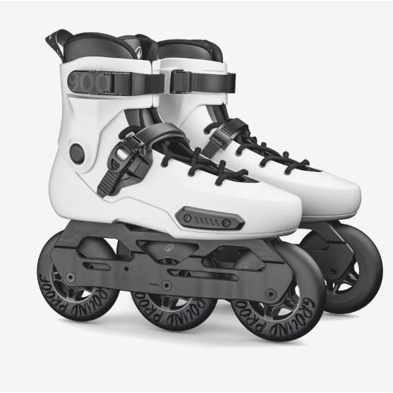 TERLARIS OXELO MF S 900 SEPATU RODA FREESKATE HARDBOOT 3 RODA 110 MM DEWASA