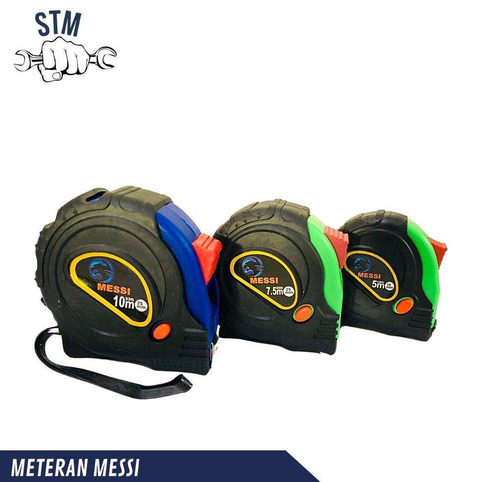 Meteran karet messi / measure tape messi / meteran tukang warna ready