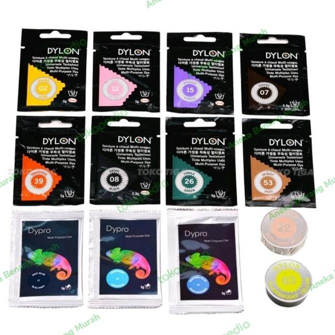 Colore- Pewarna Tekstil / Pakaian - Merk Dylon / Dypro (Dylon Profesional)