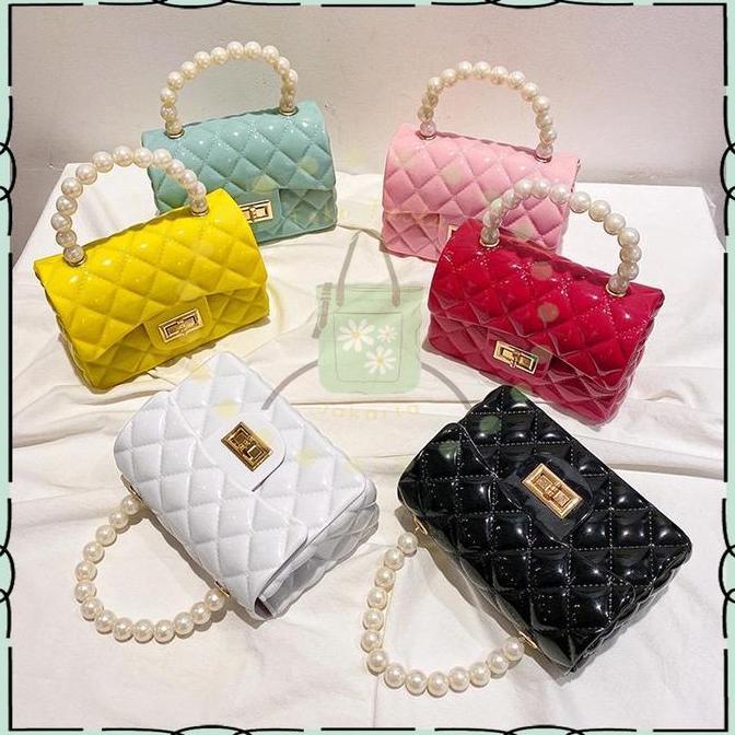Tas Wanita Tas Jelly Selempang Big Pearl | Tas Wanita Batam Jelly