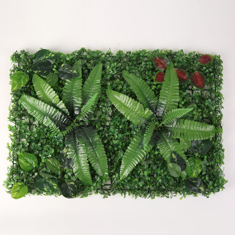 Artificial Flower Rumput Dinding Bunga Hias Pagar Sintetis Rumput Dekorasi Hijau Plastik Rumput Pada