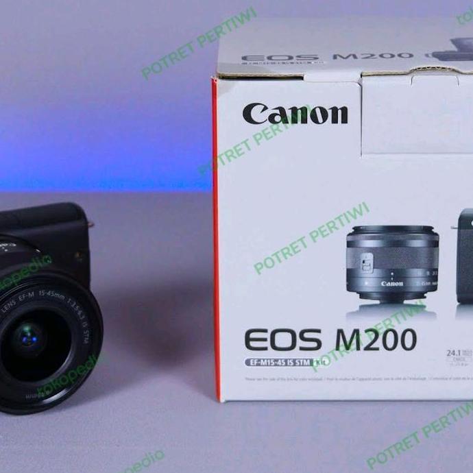 Lansungkirim- Canon Eos M200 Kit 15-45Mm / Kamera Mirroles Canon M200 Kit 15-45Mm Mirrorless