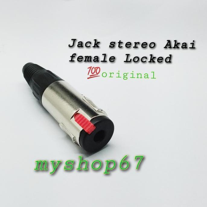 PHLOX Jack Akai Stereo Female 6.5 mm Locked