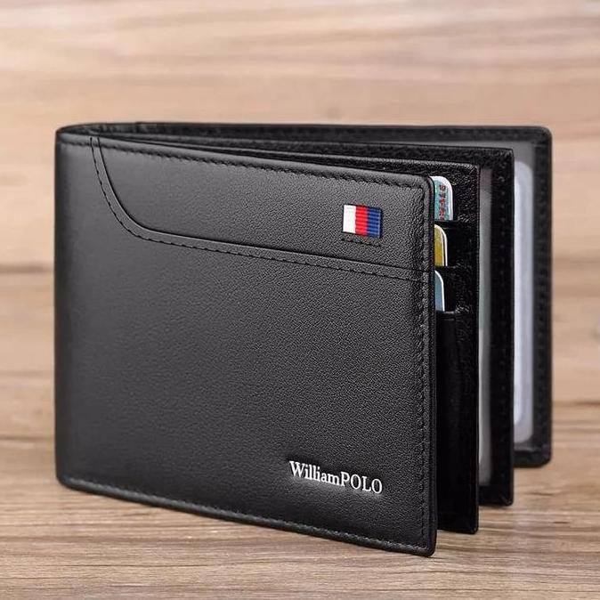 WilliamPOLO Dompet Lipat Pria Premium - Dompet Anak Laki dengan Desain Elegan dan Fungsi Praktis LS