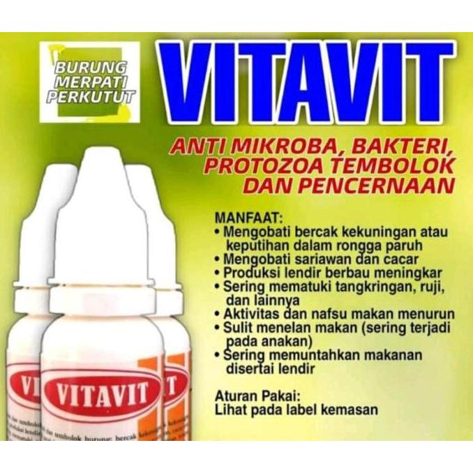 TERLARIS VITAVIT goc solusi mikroba bakteri protozoa pencernaan tembolok burung gratis ongkir
