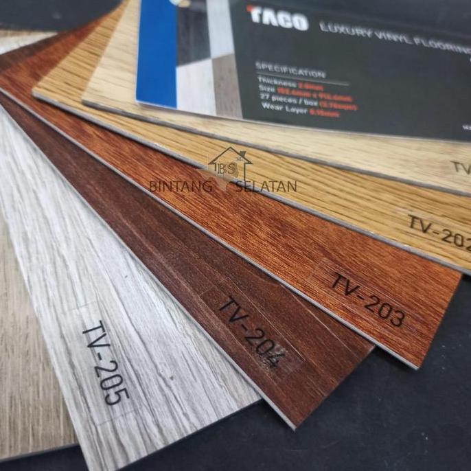 Vinyl Taco Flooring Luxury Planks Woodgrain 2Mm
