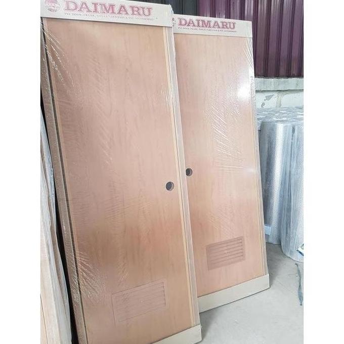 Pintu Pvc Motif Kayu Merek Daimaru Untuk Kamar Mandi / Wc