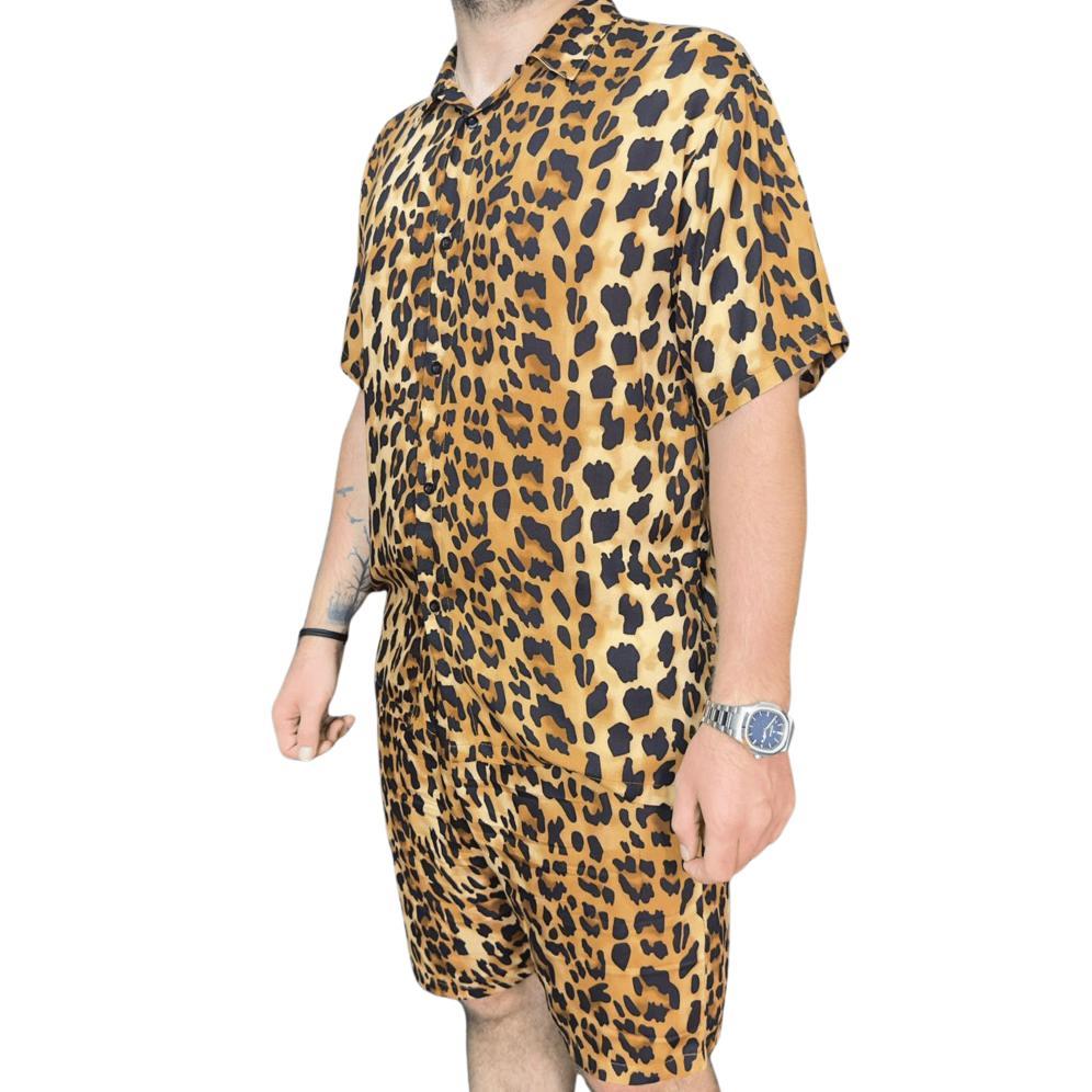 PROMO TERBARU SERACI - one set kemeja pria dan wanita setelan celana pendek hawaii daily outfit pant