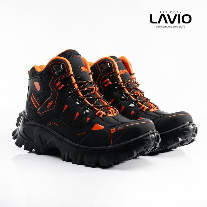 Sepatu Safety Shoes Pria Lavio Gradien Sefty Ujung Besi Best Quality