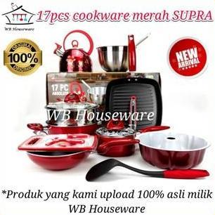 NEW panci set / wajan penggorengan / 17pcs cookware ABSOLUTE SUPRA 100% original