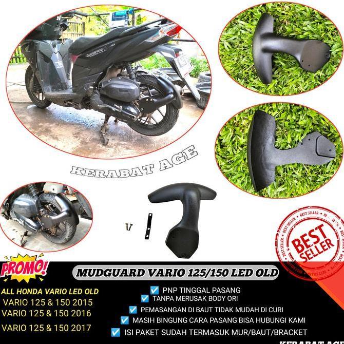 TERLARIS MUDGUARD MOTOR MATIC VARIO 150 - 125 LED OLD FIBERGLASS BUKAN NEMO