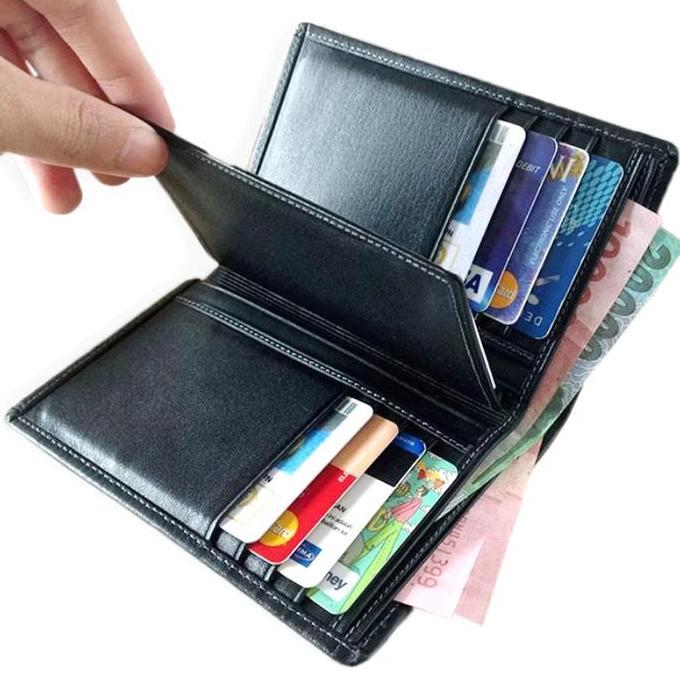 NEW DOMPET TEMPAT WADAH KARTU KULIT ASLI ATM KARTU KREDIT MINI PRIA WANITA ORI
