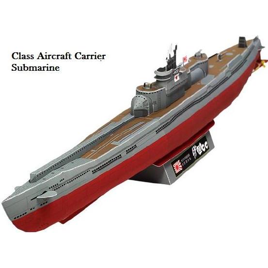 (Mainan Kertas) DIY Papercraft Kertas Pola Kapal Selam class aircraft carrier