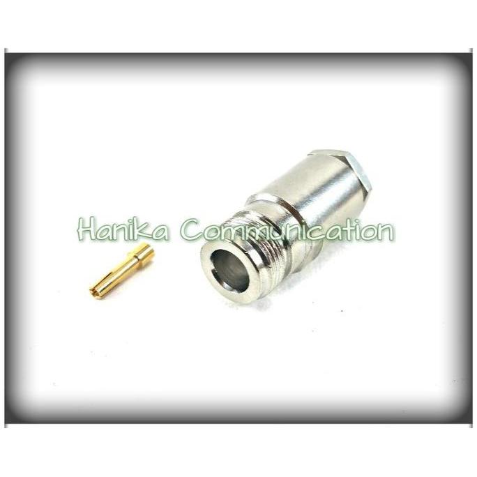 Konektor N Female to RG-8 Kabel Koaxial RG8 Coaxial Cable ke Connector