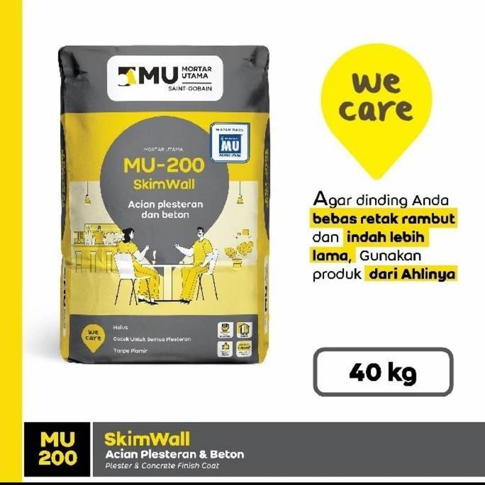 TERLARIS MU 200 40KG SEMEN ACIAN MORTAR UTAMA gratis ongkir