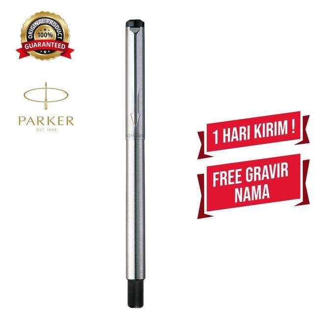 Pulpen Parker Vector Stainless Steel RollerBall MM