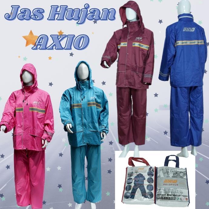 Jas Hujan AXIO Europe Pria Wanita Original Mantel Hujan Setelan AXIO Asli ORI 100% - Jas Hujan Assio