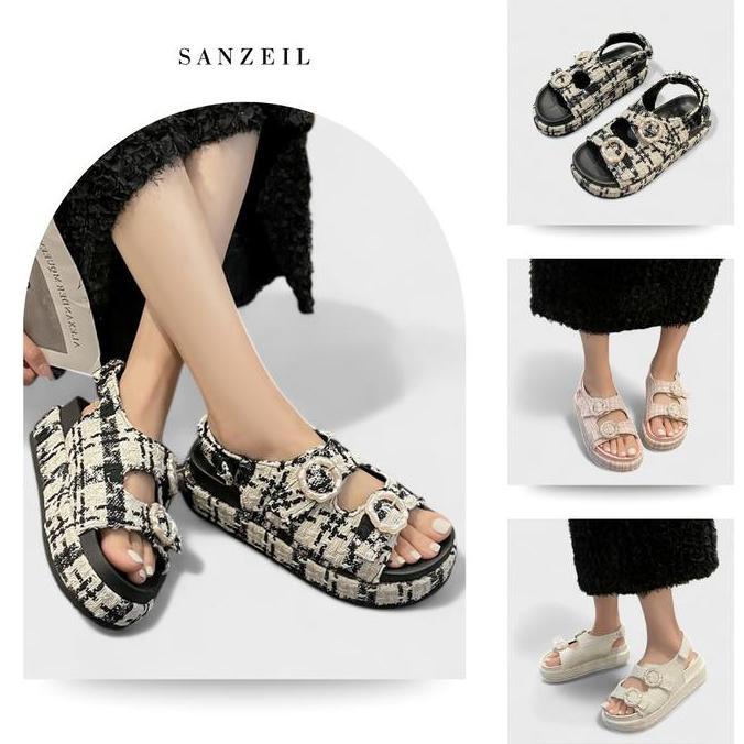 SANZEIL Ivy Sandal cewek Srap sol 4cm 5625 Size 36 - 40