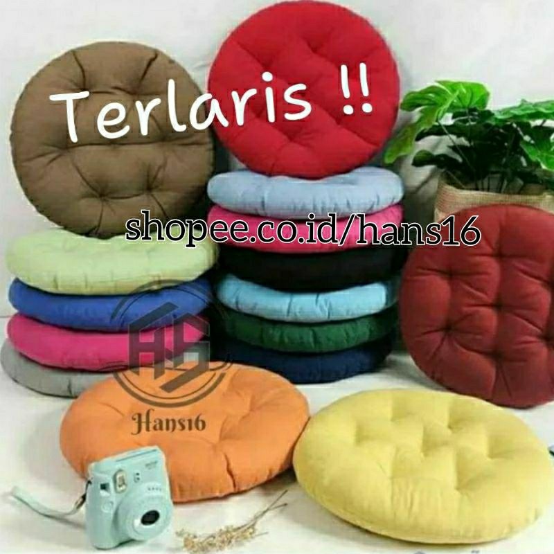 Bantal Alas Kursi Duduk Lesehan Ukuran 40*40Cm - Bulat
