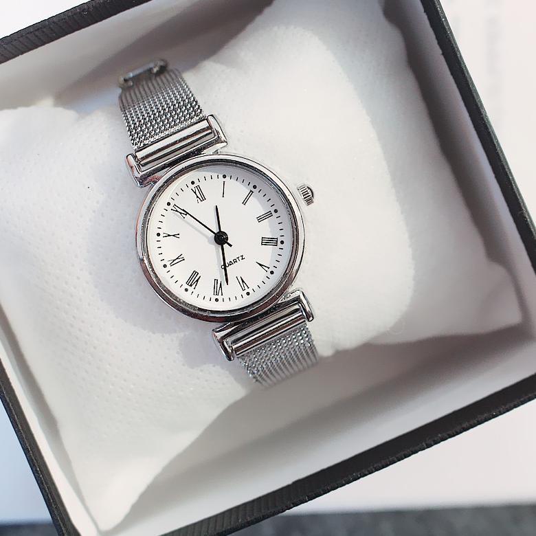 FAST DELIVERY JAM TANGAN STAINLESS STEEL GAYA UNTUK WANITA ANALOG / JAM TANGAN STAINLESS STEEL KECIL