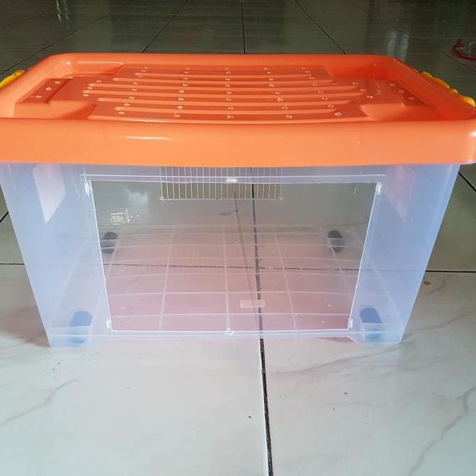 alwibarkah - kontainer box modif akrilik kandang hamster landak mini reptil 45l