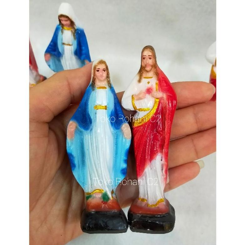 Patung Maria / Yesus 10cm (4739) RF - Patung Maria - Patung Yesus Diskon