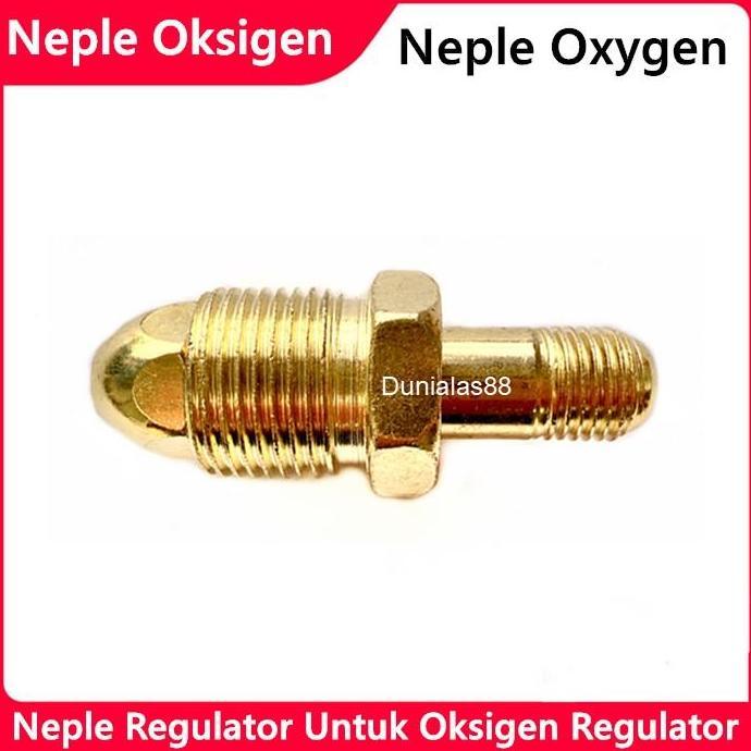 Neple Selang Tabung Regulator Oksigen Nepple Oxygen Drat 1/4" Inch