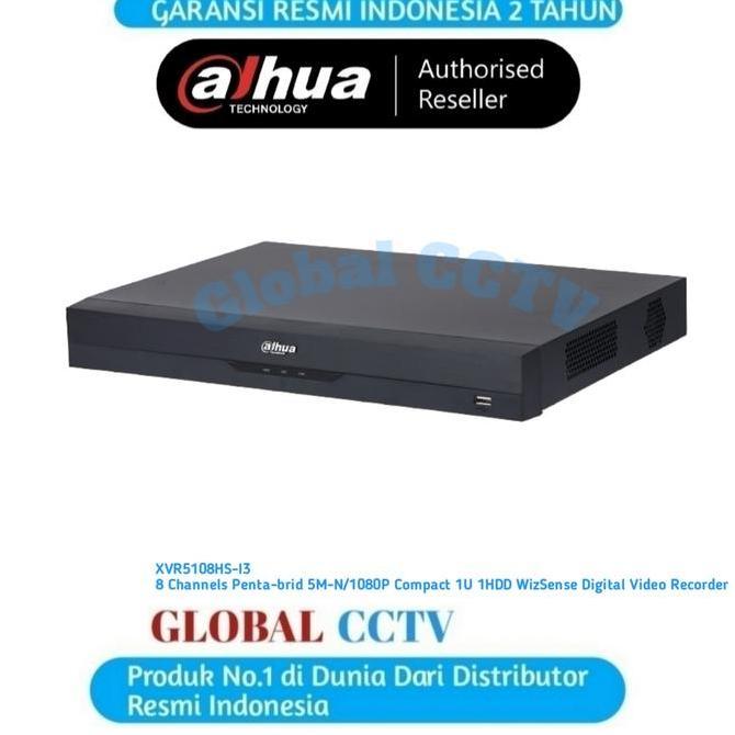 TERLARIS DVR DAHUA 8 CHANNEL 5MP XVR51HS-I3 PENTA-BRID AI FACE RECOGNITION
