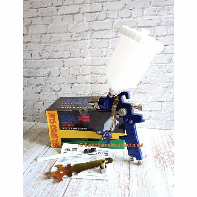 NEW SGL H88G HVLP Spray Gun Spraygun Semprotan Angin Cat Tabung Atas 600cc