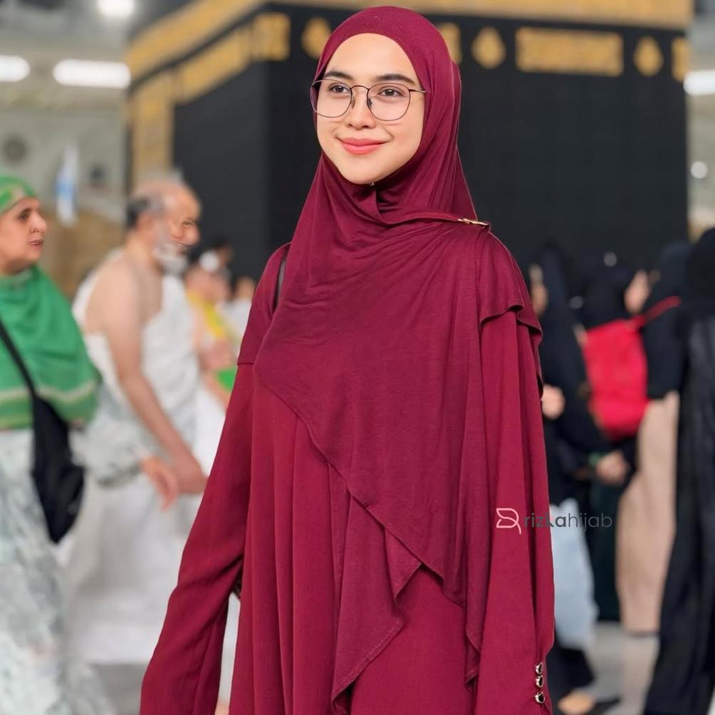 EXCLUSIVE RIZKA HIJAB - SHAFEEYA ABAYA SET FRENCH KHIMAR