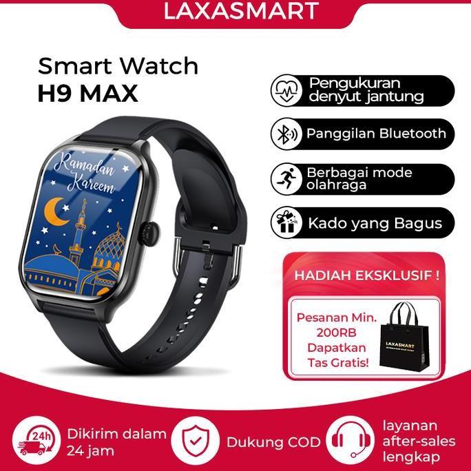 Pamilavast - (BISA COD) Jam tangan smartwatch pria cewek, H9 Pro ,smartwatch android ios,parlent act