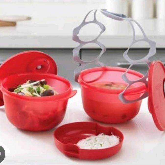 TERMURAH - cater bowl tupperware carry all bowl tupperware rantang tupperware 2 susun