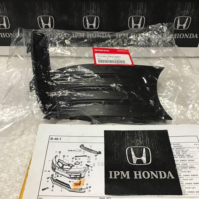 71105 / 71109 TF0 N01 COVER GARNISH INTAKE SEBELAH FOGLAMP FOG LAMP BUMPER DEPAN KANAN / KIRI HONDA 