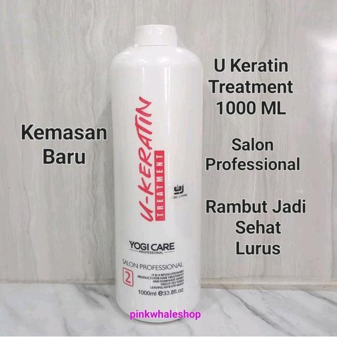 1000ml Keratin Pelurusan Rambut U Keratin Treatment Salon Profesional