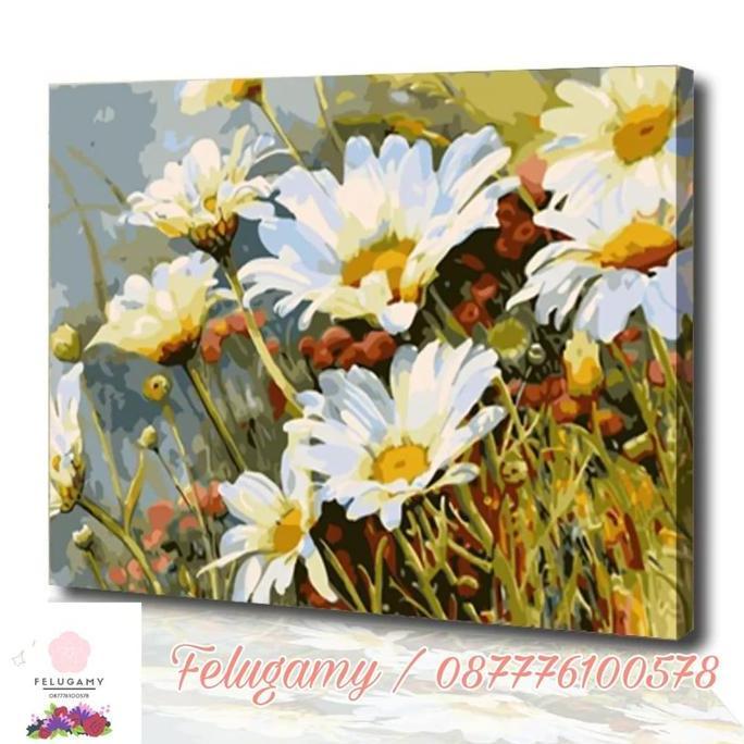 Paint by Number Lukisan Bunga Daisy