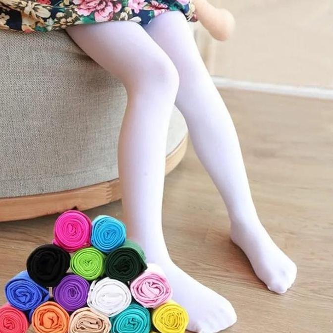 Stoking Panty Anak Tipis 3-7 Tahun Stoking Celana Anak-anak Sepinggang Warna Kulit Adem Elastis