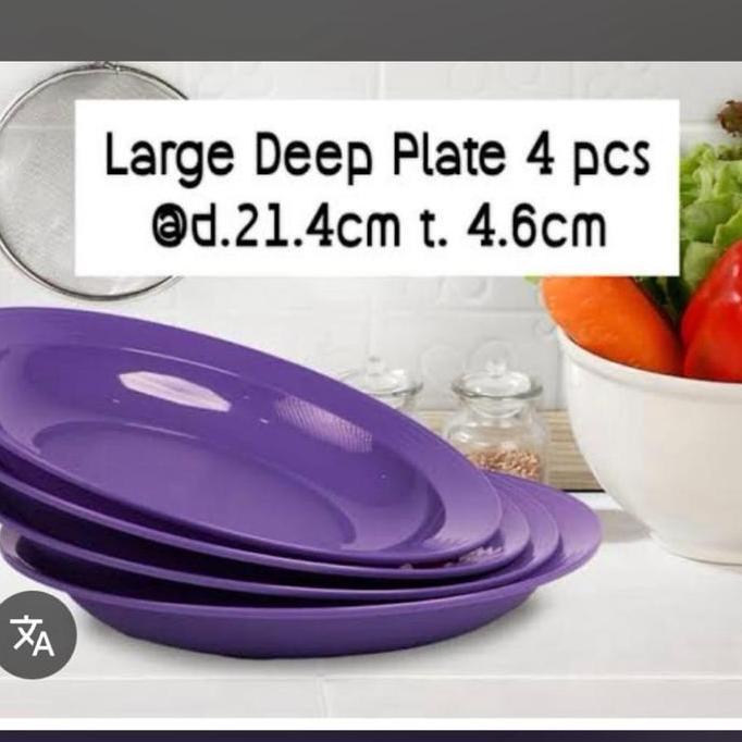 TERLARIS!! LARGE DEEP PLATE TUPPERWARE