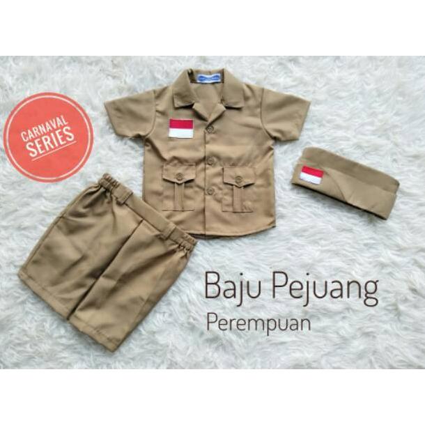 Diskon Baju Pejuang Anak Dan Dewasa/Kostum Pejuang Anak Dan Dewasa/ Kostum Veteran Anak/Kostum Veter
