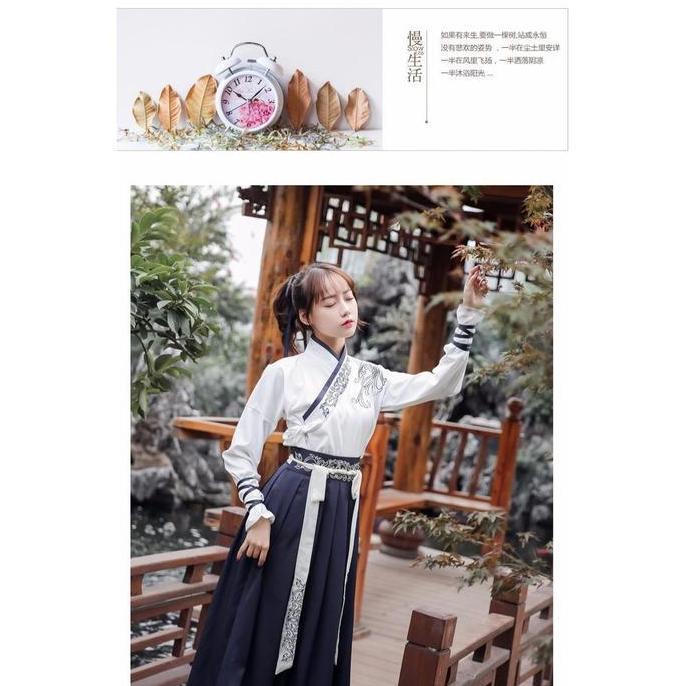 Cc-127 Hanfu Unisex Wanita Pria Baju Tradisional Cina Han Yukata Kimono Warrior Cosplay Kostum